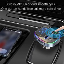 Xiaoai Araba Için Bluetooth Fm Verici Bluetooth 5.0 Fm Radyo Verici 38W Pd ve Qc3.0 Çift USB Şarj Bluetooth Araç Adaptörü Eller Serbest Arama Desteği USB Sürücüsü ile Araç Mp3 Çalar (Yurt Dışından)