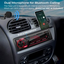 Xiaoai Bluetooth Araç Stereosu Deniz Radyosu: Tek Din LCD Ekran Ses - Fm/am Radyolu Multimedya Mp3 Çalar | Çift Usb/sd Kart/aux Girişi | 2,1A Hızlı Şarj | Uygulama Kontrolü | Ir Uzaktan K (Yurt Dışından)