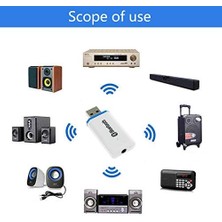 Xiaoai USB Bluetooth Alıcı Adaptörü Kablosuz Ses Adaptörü Araç Kiti Ev/araba Stereo Ses Sistemi Için Müzik Alıcısı, Taşınabilir Speskerler, (Aux Girişi), 3,5 mm Kablo ile (BEYAZ)U2026 (Yurt Dışından)