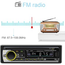 Xiaoai Araç Stereo, Bluetooth Araç Ses Alıcıları Fm Radyo, LED Ekran Çift Bağlantı Handsfree Usb2.0 Araç Ses Sistemi, Araç Mp3 Çalar Desteği Telefon Sesli Asistan, Aux Girişi (Yurt Dışından)