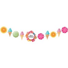 Kidspartim Şeker Dondurma Parti Banner 3 Metre