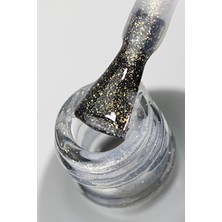 Glitter Top Coat 01 Kalıcı Oje İçin, Altın Simli, 9 ml