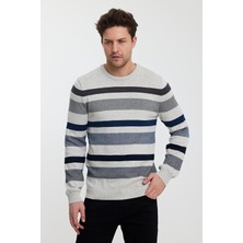 Alexander Gardi Bisiklet Yaka Çizgili Erkek KAZAK(E23-6712)