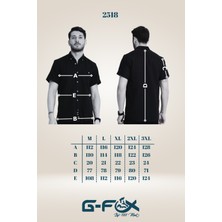 G-Fox Erkek Regular Fit Cepli Klasik Düğmeli Yaka Kısa Kollu %100 Keten Gömlek 2518