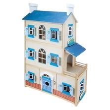 Toysilla Doğal Ağaç Ahşap Çocuk Oyun Evi - T2008