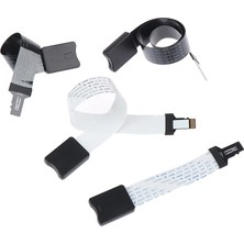 Pasty Tf Mikro Sd Kart Flex Uzatma Kablosu Genişletici Adaptör Zip Uzatma Kablosu Hafıza Kartı Genişletici Kablo Bağlayıcı 10/15/25/46CM (Yurt Dışından)