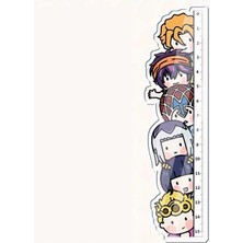 Pasty 1 Adet Karikatür Anime Jojos Tuhaf Macera Cosplay Akrilik Cetveller Şekil Kujo Jotaro Öğrenci Ölçüm Terazisi Cetvel Oyuncaklar Hediyeler (Yurt Dışından)