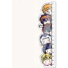 Pasty 1 Adet Karikatür Anime Jojos Tuhaf Macera Cosplay Akrilik Cetveller Şekil Kujo Jotaro Öğrenci Ölçüm Terazisi Cetvel Oyuncaklar Hediyeler (Yurt Dışından)
