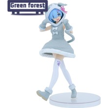 Pasty Yeşil Orman Rem Modeli Sevimli Aksiyon Figürü Anime Kız Bebek Modeli Oyuncak (Yurt Dışından)