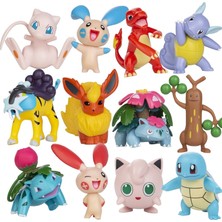 Pasty 5-10CM Evcil Hayvan Figürleri Koleksiyonu Pikachu Mewtwo Mew Groudon Charizard Venusaur Blastoise Anime Figürleri Bebek Modeli Çocuk Oyuncak (Yurt Dışından)