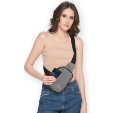 G-Bag Unisex Çapraz Askılı Ortadan Fermuarlı Vücut Çantası Body Bag Omuz Askılı Çanta