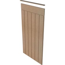 Renkli Duvarlar Iskandınav Model( 54 x 104 cm )Dekoratif Duvar Paneli  Boyanabilir Ahşap 6 mm Ham Mdf Duvar Paneli