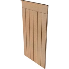 Renkli Duvarlar Iskandınav Model( 54 x 104 cm )Dekoratif Duvar Paneli  Boyanabilir Ahşap 6 mm Ham Mdf Duvar Paneli