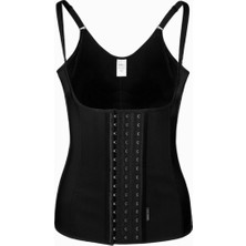 Dr. Corset Göbek ve Simit Bölgesi Inceltici Sıkılaştırıcı Şekillendirici 7 Çelik Balenli Askılı Latex Korse