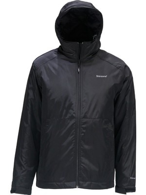 Shinzone Erkek Kapitone Kapüşonlu Siyah Mont