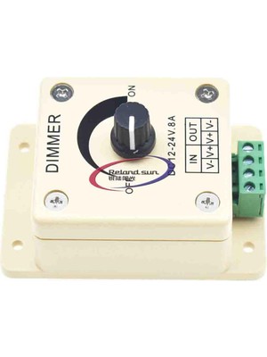 Bettyabecky LED Dimmer Anahtarı Dc 12V 24V 8A Ayarlanabilir Parlaklık Lamba Ampul Şerit Sürücü Tek Renkli Işık Kaynağı Kontrol Cihazı (Yurt Dışından)