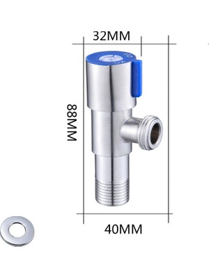 Bettyabecky Açılı Durdurma Vanaları Kapalı Açık Anahtarı G1/2 Banyo Tuvalet Lavabo Eatop Için Su Durdurma Vanası (Yurt Dışından)