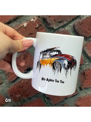 Size Özel Bir Aşktır Tos Tos Seramik Baskılı Kupa Bardaklar