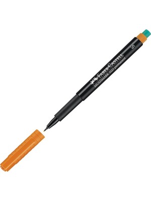 Faber-Castell Turuncu Permanent (S) Kalem 5010152315 1 Adet Kalın Uç ile Çizim İçin İdeal