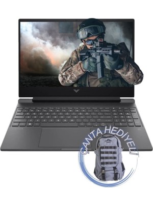 Hp Victus Gaming 15-FA1025NT I5 13500H 16GB 512SSD RTX4050 15.6" Fhd W11H Taşınabilir Bilgisayar 7N9T3EAK01 Çanta Hediye