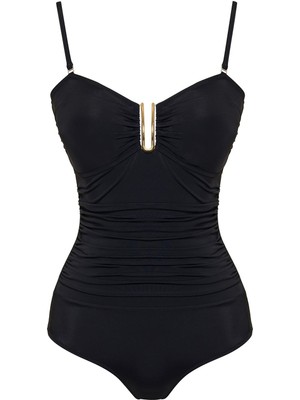 Sailor Moda Kadın Büzgülü Mayo Aksesuarlı Özel Tasarım Şık Renk Seçenekleriyle