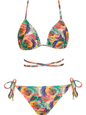 Sailor Moda Brezilya Üçgen Ipli Bikini Takım 2