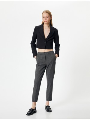 Koton Cigarette Kumaş Pantolon Normal Bel Cepli