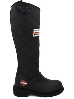 Harley Davidson Laconia Hi Siyah Klasik Çizme Unisex Su Geçirmez Konforlu Tasarım