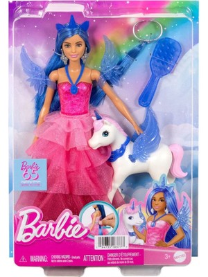 Barbie HRR16 Barbie Mavi Saçlı Prenses Bebek
