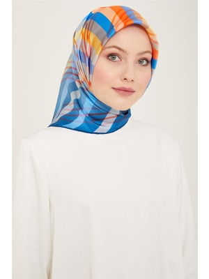 Armine Soyut Desenli Twill İpek Eşarp 24Ya9107 50 06
