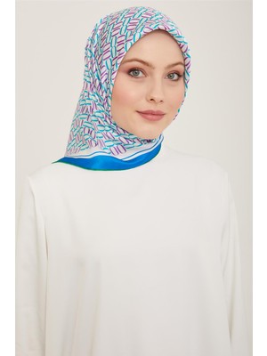 Armine Klasik Desenli Twill İpek Eşarp 24Ya9149 8 35