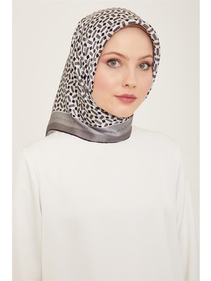 Armine Geometrik Desenli Twill İpek Eşarp 24Ya9151 4 04
