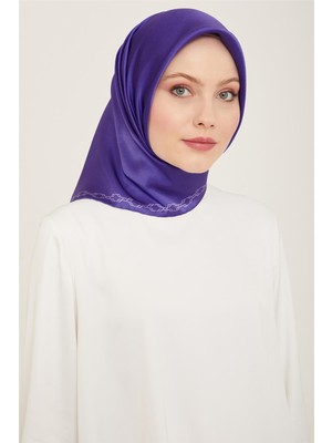 Armine Klasik Desenli Twill İpek Eşarp 24Ya9154 53 52