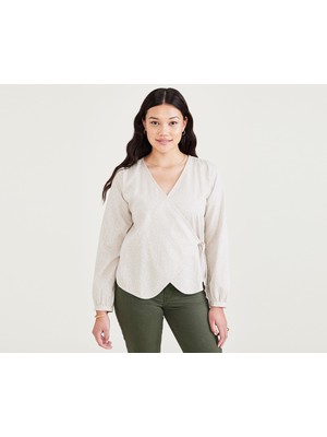 Dockers Flowy Bej Bluz