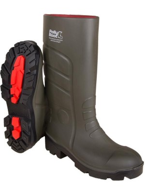 Polly Boot Çelik Burunlu + Çelik Ara Tabanlı Galaxy Vega K. Haki / Siyah Çizme