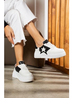 Tarzbu Lk Bağcıklı Yıldız Detaylı Günlük Sneaker Ayakkabı