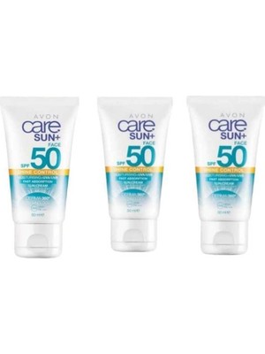 Avon Care Sun+ Shine Güneş Kremi SPF50 50 ml 3'lü Set