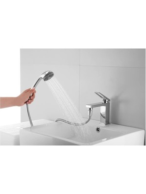 Wenko Lavabo Duş Seti Krom 150 cm Spiral