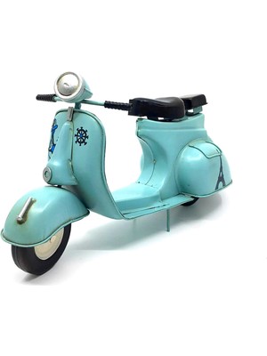 Toptan Bulurum Jayland, Vintage El Yapımı Metal Italyan Vespa Mavi Scooter