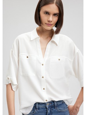 Mavi Beyaz Gömlek 1210642-70057