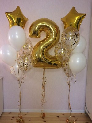 Kidspartim Gold 2 Yaş Balon Seti