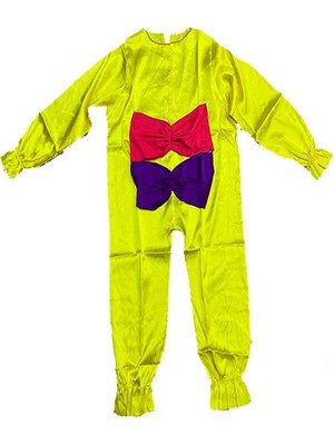 Çocuk Boy Saten Palyaço Kostümü