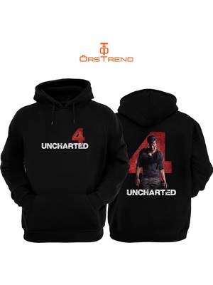 Ors Trend Uncharted 4 Kapşonlu 3 Iplik Sweatshirt