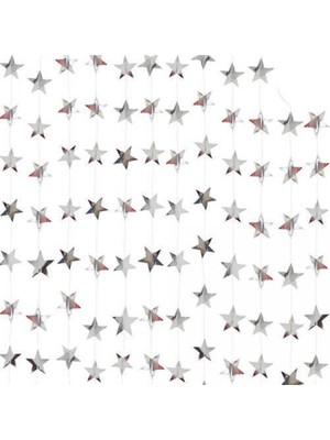 Kidspartim Yıldız Gümüş 4m Zincir Süs