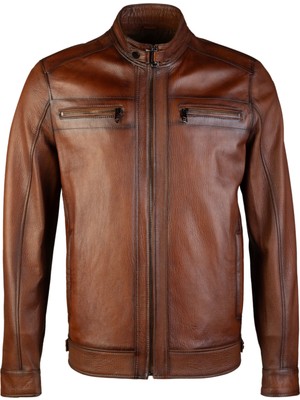 Tamer Tanca Erkek Hakiki Deri Deri Mont 974 Tt-01 Erk Derımont Y23 Vıskı Jumbo