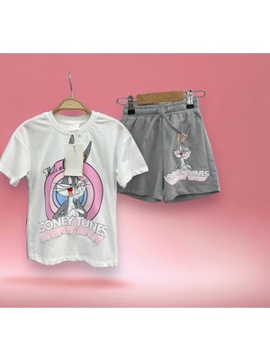 Lolli Boom Kids  Çocuk Looney Tunes Bugs Bunny Ve Arkadaşları Temalı  T-Shirt - Şort Takım