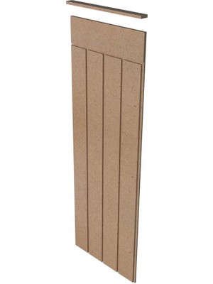 Renkli Duvarlar Iskandınav Model( 36 x 104 cm )Dekoratif Duvar Paneli  Boyanabilir Ahşap 6 mm Ham Mdf Duvar Paneli