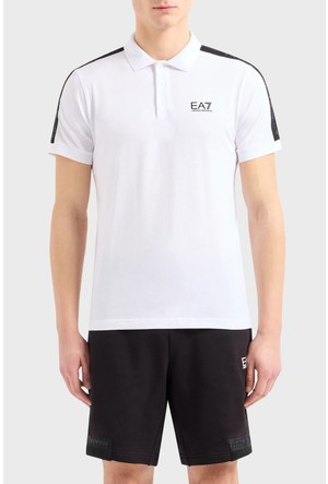 Ea7 white polo sales shirt