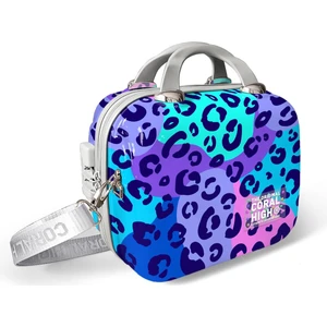 Coral High Leopar Desenli Omuz Askılı Pc Makyaj Çantası 16898