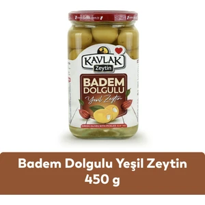 Kavlak Zeytin Kavlakbadem Dolgulu Yeşil Zeytin 450 gr Cam Kavanoz